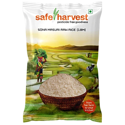 Sona Masuri Raw Rice (18 M)-Safe Harvest