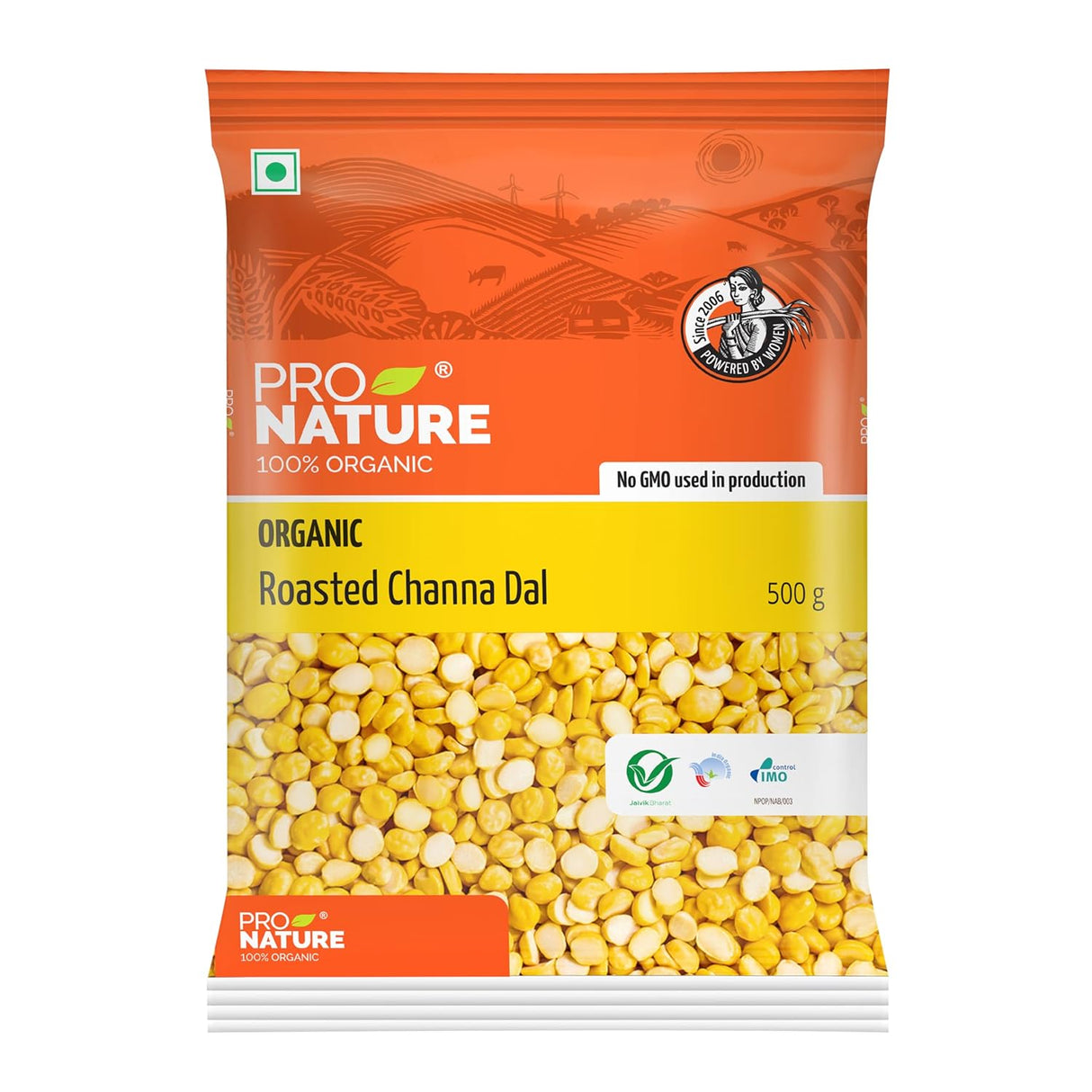 Organic Roasted Channa Dal- Pro Nature