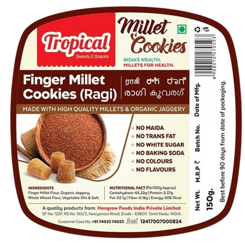 Finger millet cookies