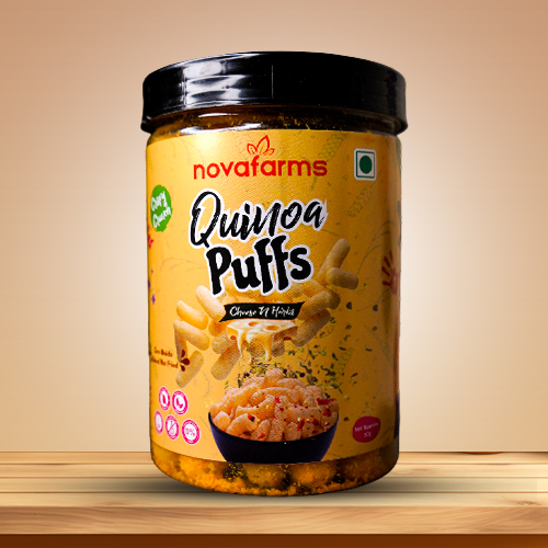 Quinoa Puffs-Cheese N Herbs - NovaFarms