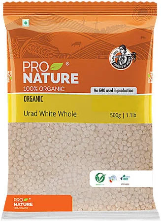 Organic Urad White Whole - Pro Nature