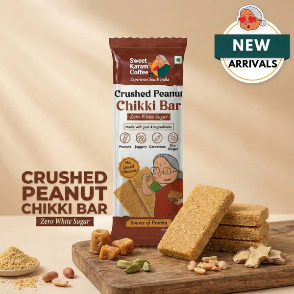 Crushed Peanut Chikki Bar (Zero White Sugar)