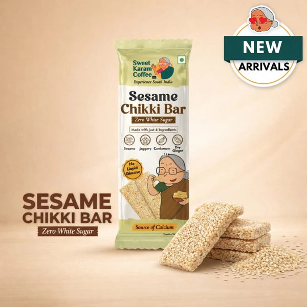White Sesame Chikki Bar (Zero White Sugar)
