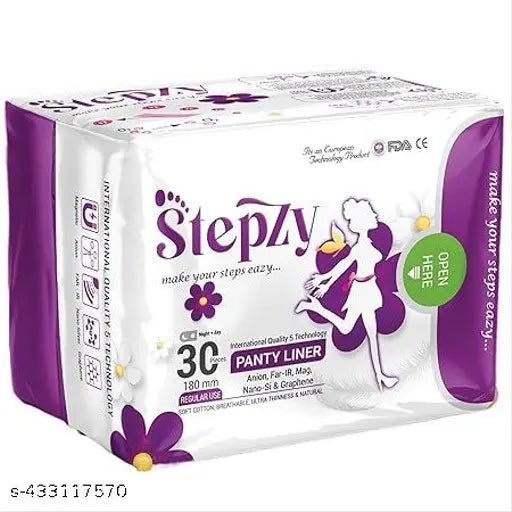Stepzy Anion Napkin Ultra Soft Organic Cotton Sanitary Pads - Regular 30pc
