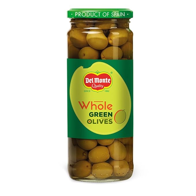 Del Monte Green Whole Olives 450g