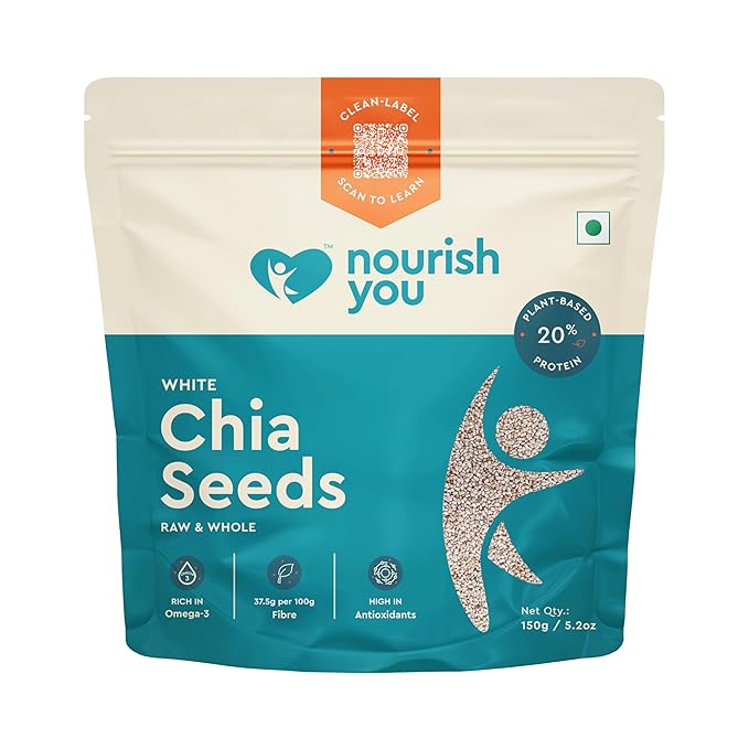 Nourish You Raw White Chia Seeds - Nourish Seeds
