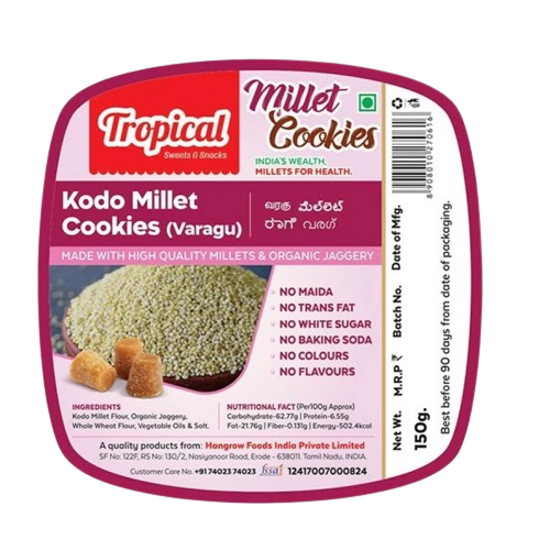 Kodo Millet Cookies - Varagu - Tropical