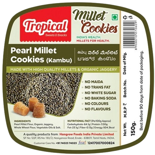 Pearl Millet Cookies - Kambu - Tropical