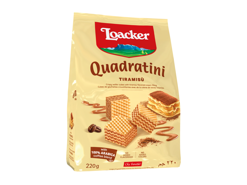 Wafer  Quadratini Tiramisu -Loacker-110gm