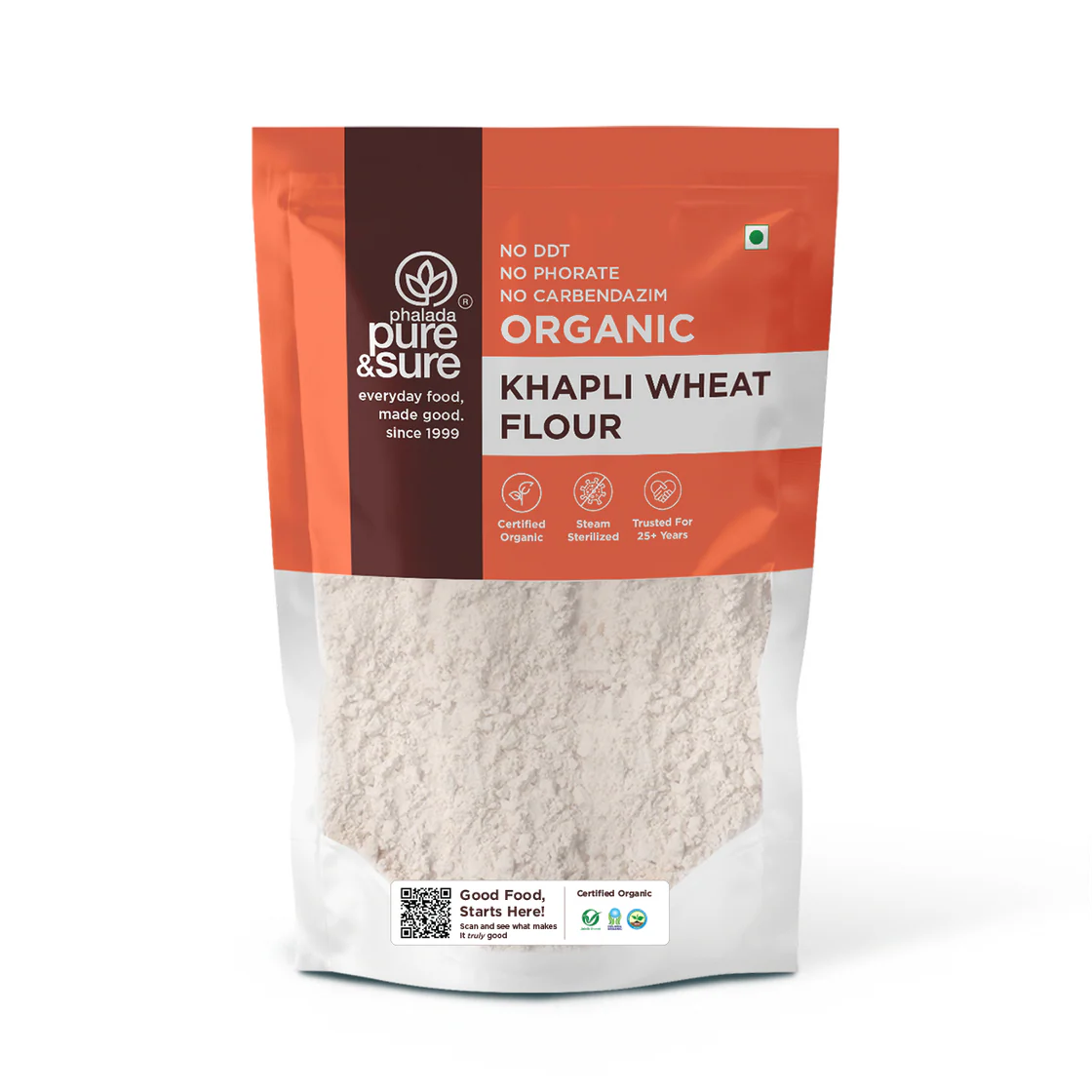 Organic Khapli Wheat Flour - Pure & Sure